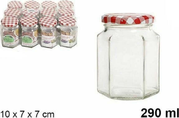 Set-12-Pezzi-Contenitore-Barattolo-In-Vetro-Con-Coperchio-Barattolini-290ml