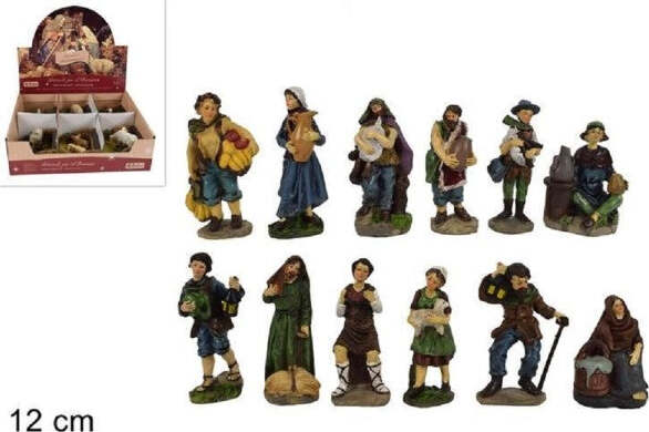 Set-12-Pezzi-Pastori-Statuine-Altezza-12-Cm-Presepe-Assortiti-Presepio-Di-Natale
