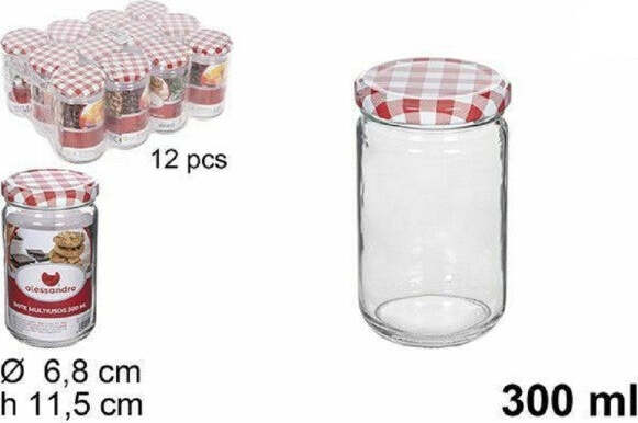 Set-12-Pz-Contenitore-Barattolo-In-Vetro-Con-Coperchio-Barattolini-300ml-114653