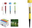 Set 12 Pz Lampada Solare Led 29,5 Cm A Picchetto Luci Giardino Colorate 2002982 Illuminazione/Illuminazione per esterni/Luci per sentieri Trade Shop italia - Napoli, Commerciovirtuoso.it