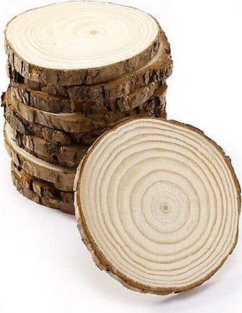 Set-12-Sottobicchieri-+-2-Sottobottiglie-In-Legno-Dischi-Albero-Cucina-Tavolo-Design