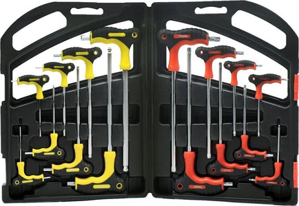 Set-16-Chiavi-Lunghi-A-T-8-Pz-Torx-Stella-8-Chiave-Brugola-Esagonale-Tools