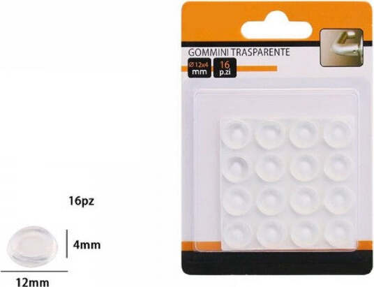 Set-16-Pz-Gommini-Adesivi-Protezione-Pavimenti-Trasparenti-Rotondi-12x4mm-66094