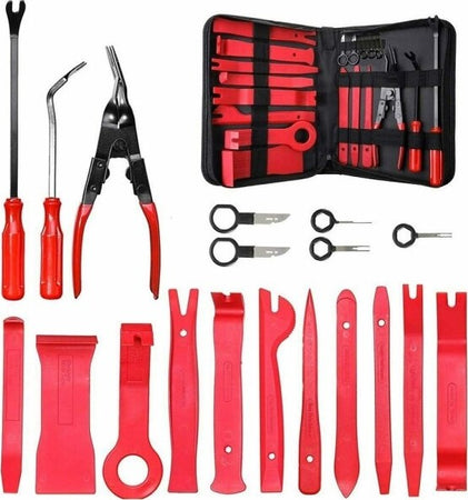 Set-19-Pz-Smontaggio-Rimozione-Pannelli-Portiere-Clip-Auto-Stereo-Cruscotto-19pz