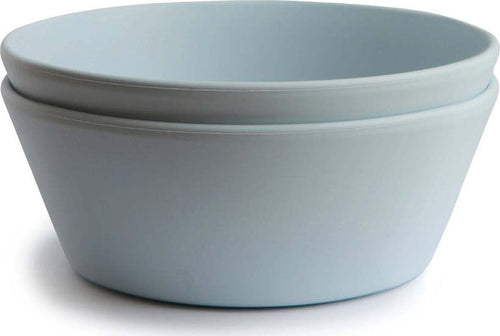 Set 2 Ciotole Mushie Round Powder Blue Prima infanzia/Allattamento e pappa/Stoviglie/Ciotole La Casa Del Bebè - Napoli, Commerciovirtuoso.it