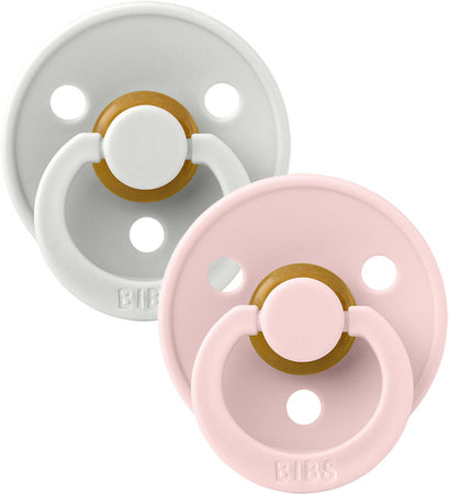 Set 2 Ciucci BIBS Colour Grigio Chiaro e Rosa 6 mesi + Prima infanzia/Succhietti e massaggiagengive/Succhietti La Casa Del Bebè - Napoli, Commerciovirtuoso.it