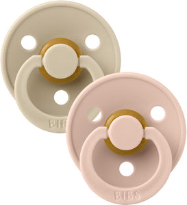 Set 2 Ciucci BIBS Colour Vaniglia e Rosa Cipria 6 mesi + Prima infanzia/Succhietti e massaggiagengive/Succhietti La Casa Del Bebè - Napoli, Commerciovirtuoso.it