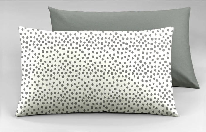 Set-2-federe-coppia-di-federe-bifaccia-doubleface-stampa-digitale-100%-cotone-Made-in-Italy-DOT-MINI-GRIGIO