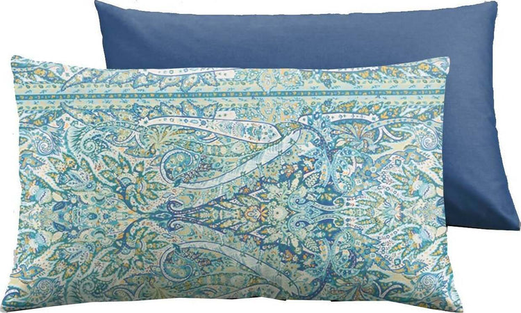 Set 2 federe coppia di federe bifaccia doubleface stampa digitale 100% cotone Made in Italy INDIA Casa e cucina/Tessili per la casa/Biancheria da letto/Lenzuola e federe/Federe Novilunio - Sesto San Giovanni, Commerciovirtuoso.it