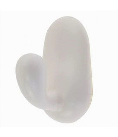 Set 2 Ganci Appendini Parete Adesivi Casa Cucina Bagno Attaccapanni Bianco 87016