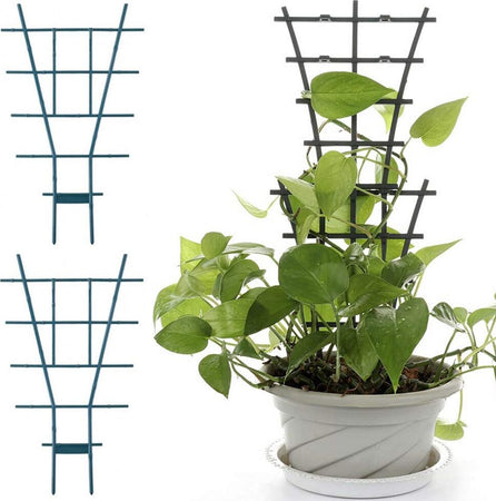 Set-2-Graticci-per-Fiori-Piante-Rampicanti-Supporto-da-Vaso-29x48cm-Giardinaggio