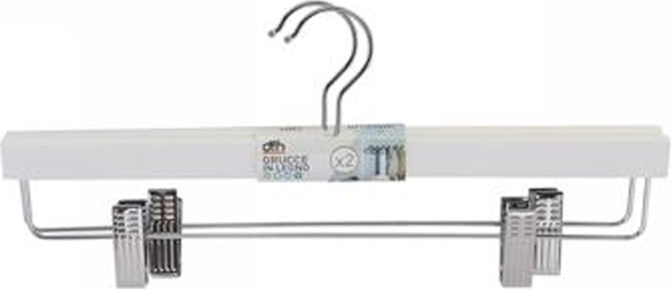Set 2 Grucce Pantaloni In Legno Bianco Armadio Clip Antiscivolo Gonne Shorts 36 Casa e cucina/Organizzazione interni/Organizzazione guardaroba/Grucce e appendini/Grucce Trade Shop italia - Napoli, Commerciovirtuoso.it