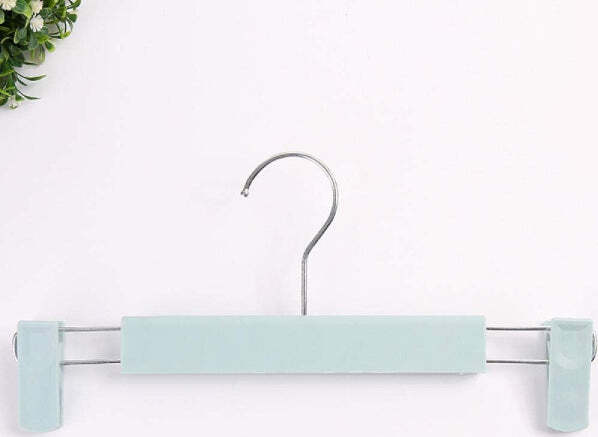 Set-2-Grucce-Pantaloni-In-Legno-Colorate-Armadio-Clip-Antiscivolo-Gonne-Shorts