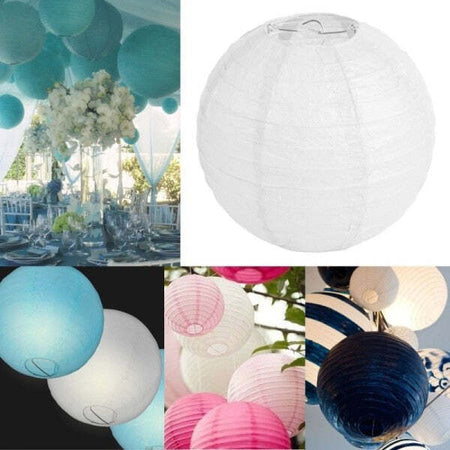 Set-2-Lanterna-Lanterne-25-Cm-Diametro-Di-Carta-Da-Appendere-Lampadario-Paralume
