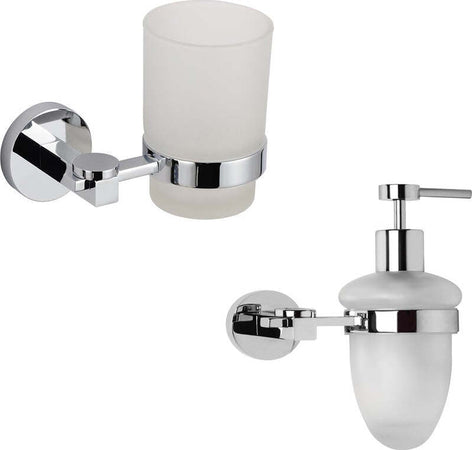 Set 2 Pezzi Accessori da Bagno Margherita 002 Ottone Cromato Casa e cucina/Bagno/Accessori per il bagno/Dosatori e porta accessori/Dosatori per sapone liquido Ogomondo - Martina Franca, Commerciovirtuoso.it
