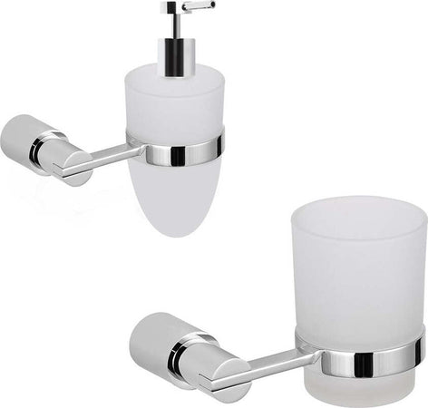 Set 2 Pezzi Accessori da Bagno Orchidea 002 Ottone Cromato Casa e cucina/Bagno/Accessori per il bagno/Dosatori e porta accessori/Dosatori per sapone liquido Ogomondo - Martina Franca, Commerciovirtuoso.it