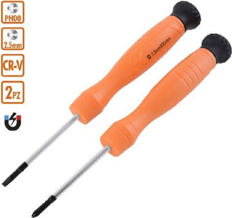 Set 2 Pezzi Cacciavite Punta Magnetica A Taglio 2.5mm E A Croce Ph00 Cr-v 57022 Fai da te/Utensili elettrici e a mano/Utensili a mano/Cacciaviti/Cacciaviti a stella Trade Shop italia - Napoli, Commerciovirtuoso.it