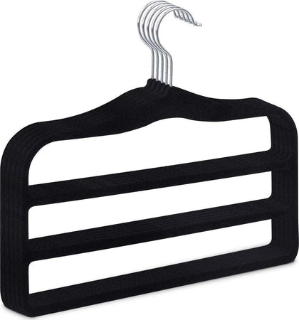 Set 2 Pezzi Gruccia Velluto Appendi 3 Spazi Rf_64195 Salvaspazio Pantalone Casa e cucina/Organizzazione interni/Organizzazione guardaroba/Grucce e appendini/Grucce Trade Shop italia - Napoli, Commerciovirtuoso.it