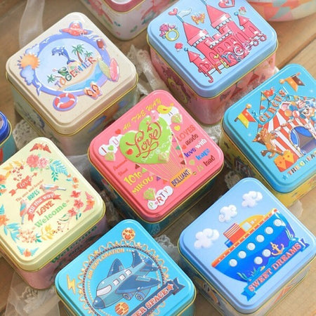 Set-2-Pezzi-Scatole-6x6x4.5cm-Mini-Barattolo-Bomboniera-Bomboniere-Confetti
