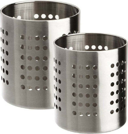 Set-2-Portaposate-Forato-Acciaio-Scolaposate-Da-Cucina-Portautensili-Organizer