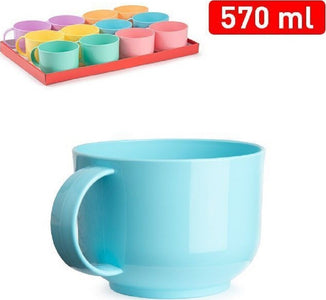 Set 2 Pz Tazza Latte Mug Jumbo Sweet Tazzoni 570 Ml In Plastica Colorata 12479j9 Casa, arredamento e bricolage > Cucina > Tazze e Bicchieri Trade Shop italia - Napoli, Commerciovirtuoso.it