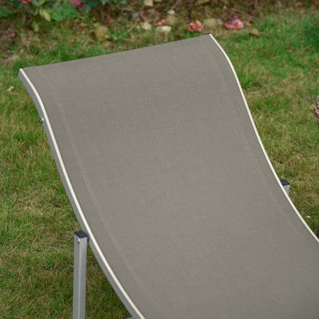 Set-2-Sdraio-da-Giardino-Pieghevoli,-Lettino-Prendisole-in-Alluminio-e-Textilene,-61x165x63cm-84B-540GY