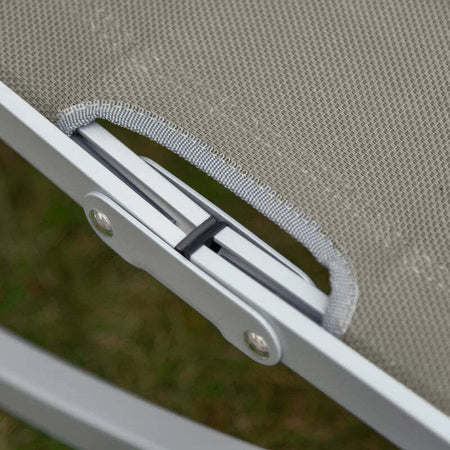 Set-2-Sdraio-da-Giardino-Pieghevoli,-Lettino-Prendisole-in-Alluminio-e-Textilene,-61x165x63cm-84B-540GY