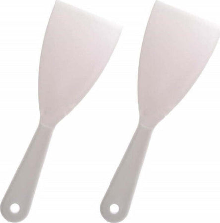 Set-2-Spatole-Triangolare-Coltello--111-Per-Pizza-50mm-Plastica-Raschietto-Paletta