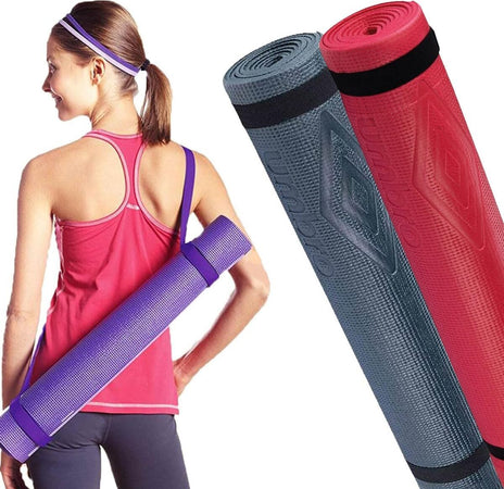 Set-2-x-Tappetini-Yoga-Antiscivolo-175-x-60-cm-Materassini-Allenamento-Fitness