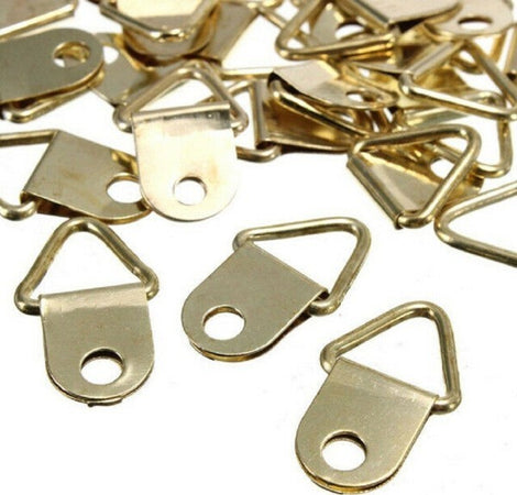 Set-20-Pezzi-Ganci-Gancetti-Appendi-Quadri-Cornici-Ottone-Dorato-10-X-23-Mm
