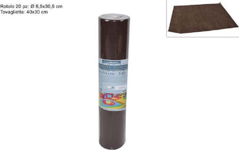 Set 20 Pezzi Tovagliette Tovaglie A Strappo Runner Tnt Rullo 30 X 40 Cm Marrone Salute e cura della persona/Pulizia e cura della casa/Rotoli di carta da cucina carta igienica e fazzoletti/Carta da cucina Trade Shop italia - Napoli, Commerciovirtuoso.it