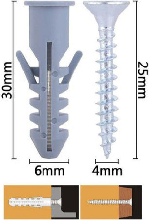 Set 20 Pz Viti Vite Croce 4x25mm + Tasselli Con Alette Tassello M6 Fischer 57561 Fai da te/Ferramenta/Chiodi viti ed elementi di fissaggio/Viti/Viti a spalla Trade Shop italia - Napoli, Commerciovirtuoso.it