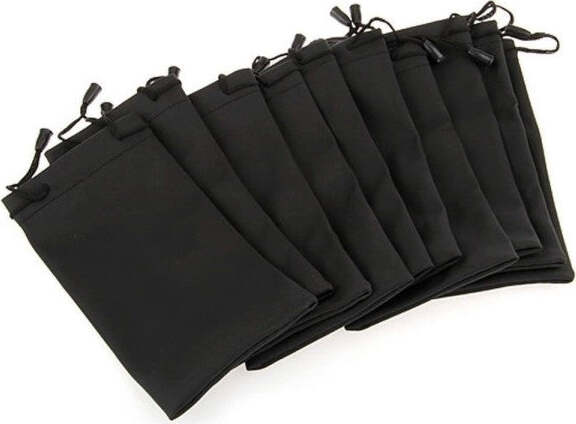 Set-24-Pezzi-Custodia-Bustina-Sacchetto-Porta-Occhiali-Da-Sole-Neri