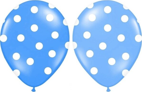 Set-240-Pezzi-Palloncini-Colore-Blu-Pois-Feste-Compleanni-Party-Bambini