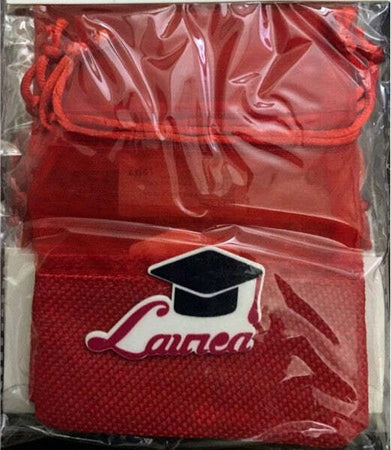 Set-24pz.-Sacchetti-Sacchetto-Rosso-Per-Laurea-Juta-Bomboniera-Portaconfetti