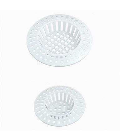Set 2pz Filtro A Rete Raccogli Rifiuti Scarico Per Lavello Da 6/7cm Bianco 87629