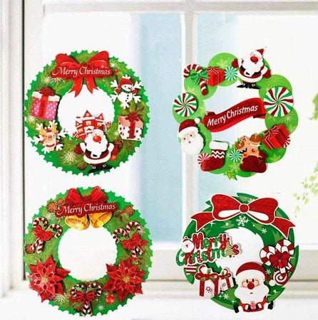 Set 2pz Fuoriporta Ghirlanda Carta 3d 36cm Appendere Porta Ingresso Decorazioni Natale Prodotti Natalizi Trade Shop italia - Napoli, Commerciovirtuoso.it