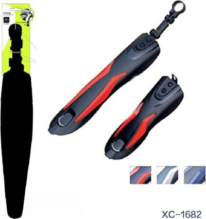 Set-2pz-Parafango-In-Pvc-Anteriore-Posteriore-Universale-Bici-Bicicletta-Xc-1682