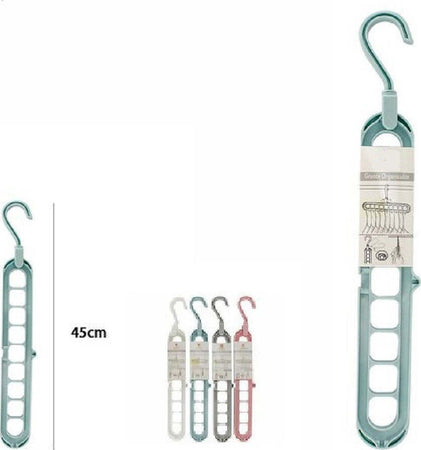 Set 2pz Porta Grucce Appendiabiti Salvaspazio Organizer Armadio Appendini Gancio Casa, arredamento e bricolage > Soluzioni salvaspazio > Organizer per Armadi Trade Shop italia - Napoli, Commerciovirtuoso.it