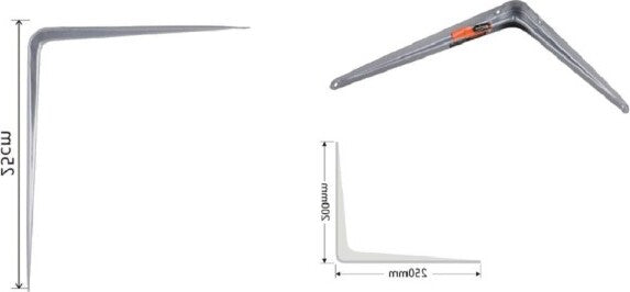 Set-2pz-Reggimensola-Supporto-Staffa-Triangolo-Mensola-Metallo-25cm-Grigio-91264
