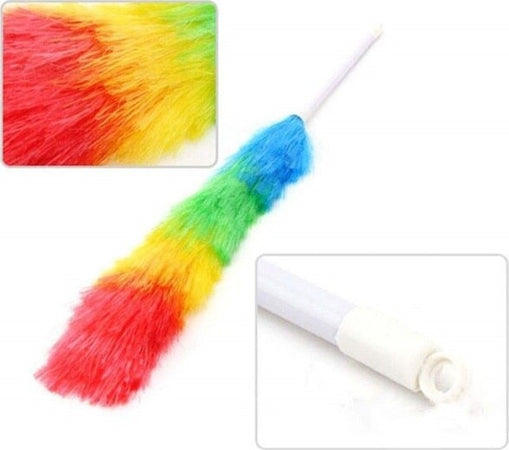 Set-2pz-Spolverino-Colorato-Piumino-65cm-Elettrostatico-Cattura-Polvere-Pulizia-Casa