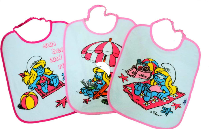 Set 3 Bavaglini neonato Puffi Rosa Prima infanzia/Allattamento e pappa/Bavaglini/Bavaglini Scontolo.net - Potenza, Commerciovirtuoso.it