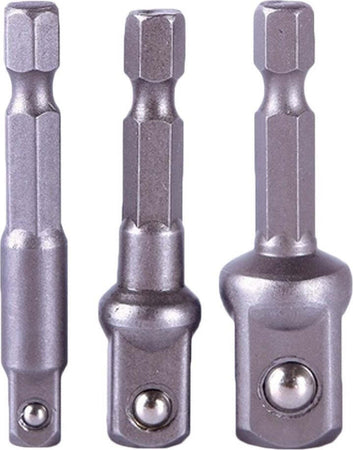 SET 3 BUSSOLE INSERTO PROLUNGA PER TRAPANO AVVITATORE ATTACCO 1/2'' 1/4'' 3/8'' Fai da te/Utensili elettrici e a mano/Accessori per utensili elettrici/Set punte per trapani Trade Shop italia - Napoli, Commerciovirtuoso.it