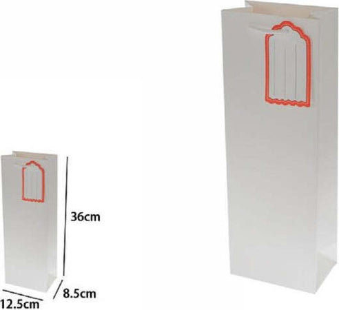 Set-3-Buste-Borsa-Regalo-Sacchetto-Targhetta-Bottiglie-36x12.5x8.5cm-69892-Bianca