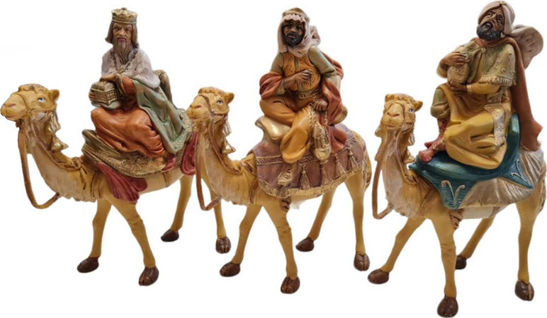 Set 3 Cammelli con re magi in sella per presepe h 25 cm natività decorazione natalizia Casa e cucina/Decorazioni per interni/Addobbi e decorazioni per ricorrenze/Decorazioni natalizie/Presepi/Statuine e fondali per il presepe MagiediNatale.it - Altamura, Commerciovirtuoso.it