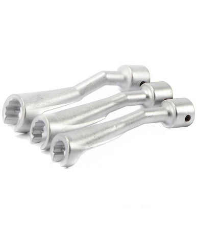 Set 3 Chiavi Aperte Per Raccordi Carburatori Iniettori 1/2" 14 17 19mm Fs-15663