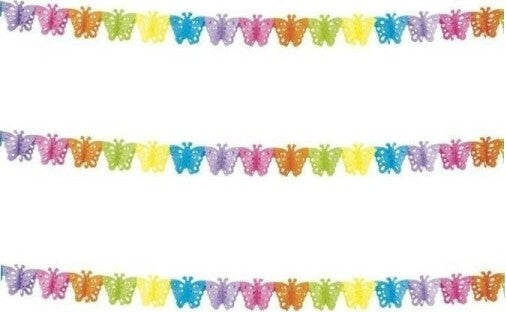 Set-3-Festoni-Carta-Farfalle-3mt-Multicolor-Bandierine-Compleanni-Nascita-Party
