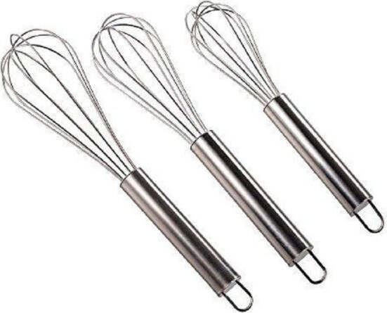 Set-3-Fruste-Da-Cucina-In-Acciaio-20-25-30-Cm-Frustino-Frullatore-Sbattitore