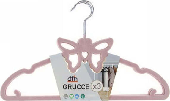 Set-3-Grucce-Appendiabiti-Fashion-Farfalla-Colorate-Camicie-Top-Giacca-Stampelle
