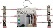 Set 3 Grucce Pantaloni In Metallo Rosa Armadio Clip Antiscivolo Gonne Shorts Top Casa e cucina/Organizzazione interni/Organizzazione guardaroba/Grucce e appendini/Grucce Trade Shop italia - Napoli, Commerciovirtuoso.it